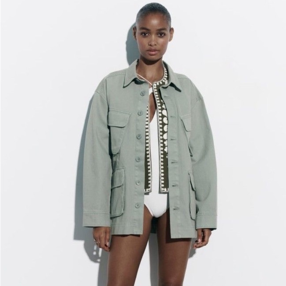 Women's Green Utility Jacket